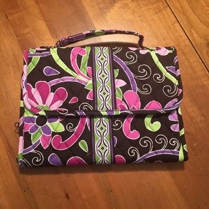 EUC Vera Bradley Purple Punch travel jewelry book
